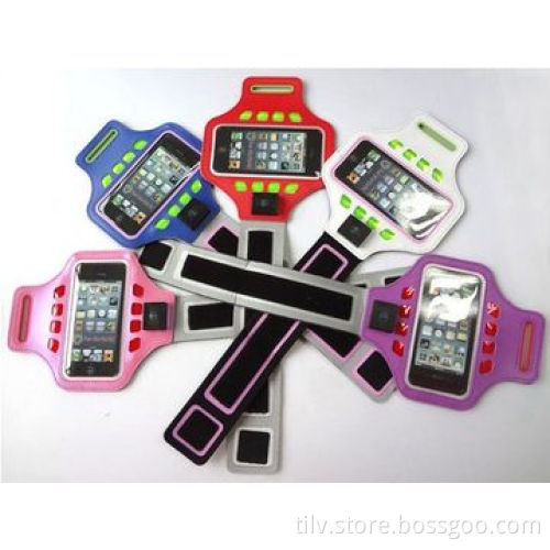 LED Sports Armband Phone Case with Key Holder, for iPhone/Samsung